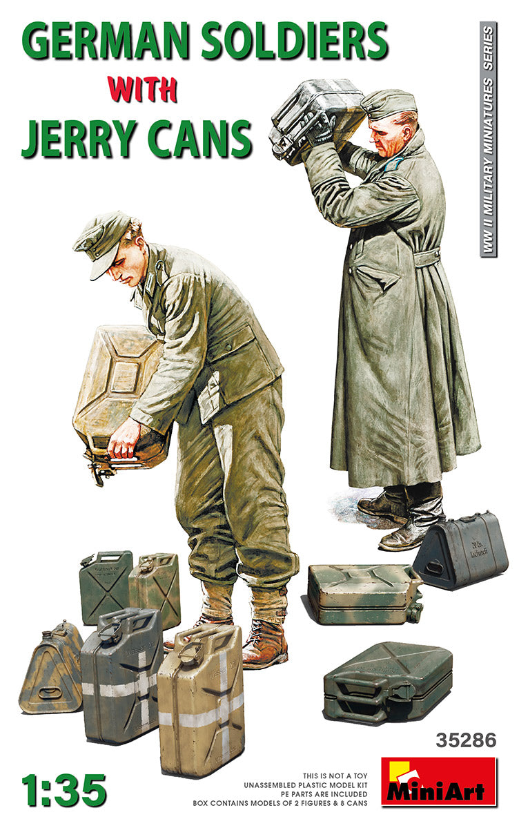 GERMAN SOLDIERS WITH JERRY CANS (WWII)
