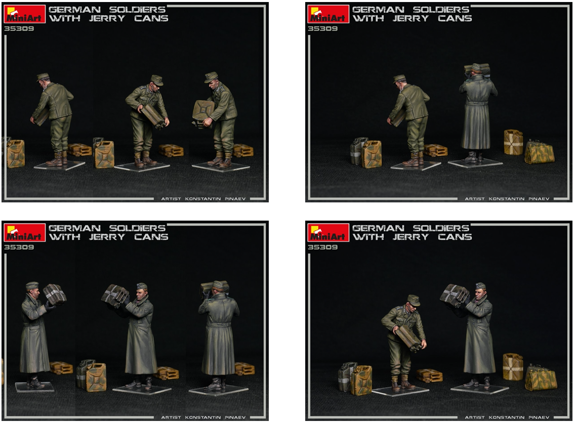 GERMAN SOLDIERS WITH JERRY CANS (WWII)