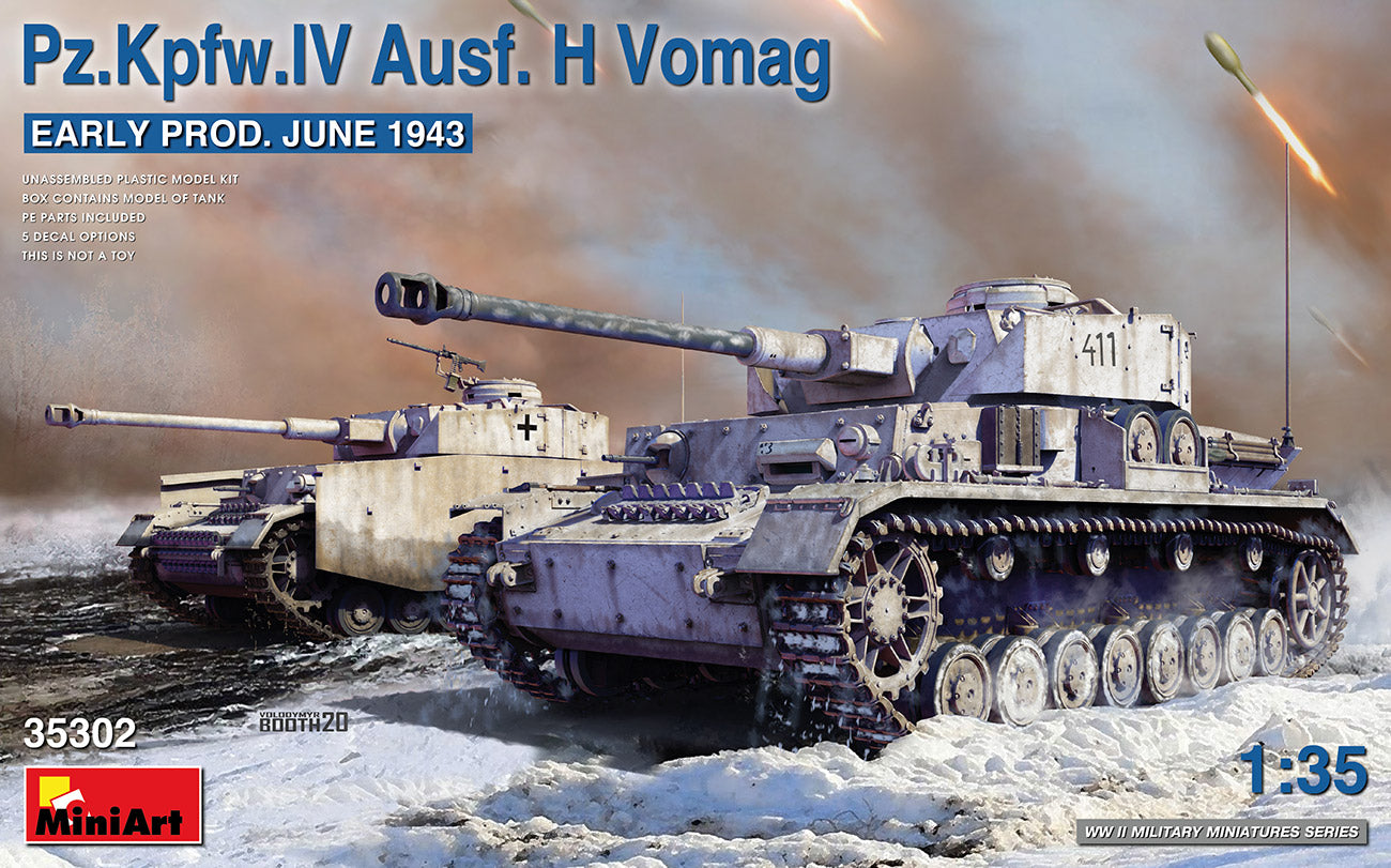 Miniart 1:35 - Pz.Kpfw.IV Ausf. H Vomag Early Prod