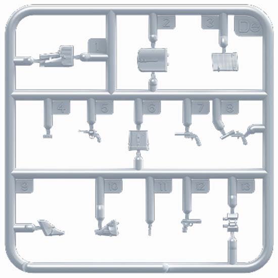 SOVIET JEEP CREW. SPECIAL EDITION Unassembled Plastic Model Kit contains five Figures and Weapons