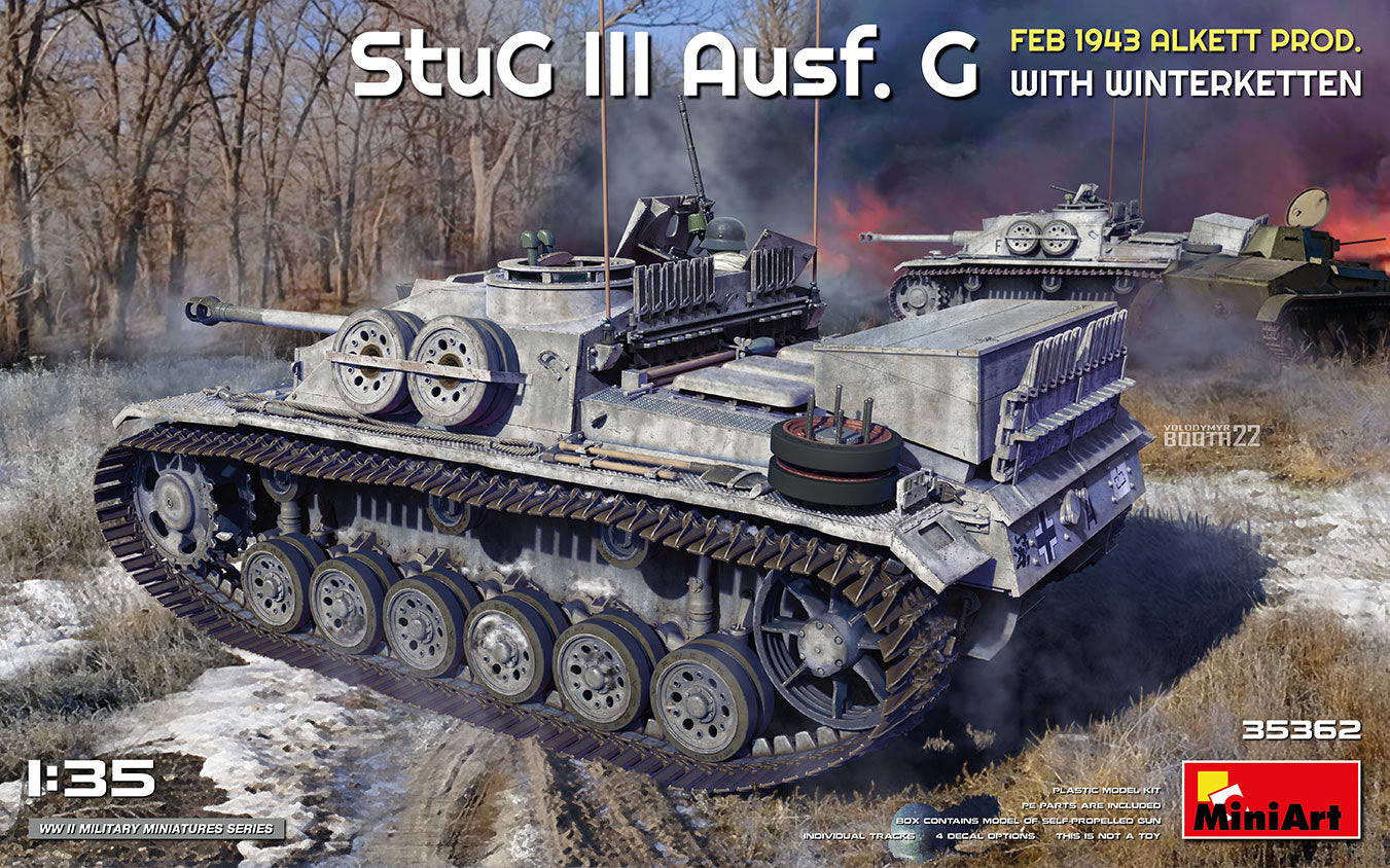 Miniart 1:35 - StuG III Ausf. G Alkett Prod w/ Winterketten