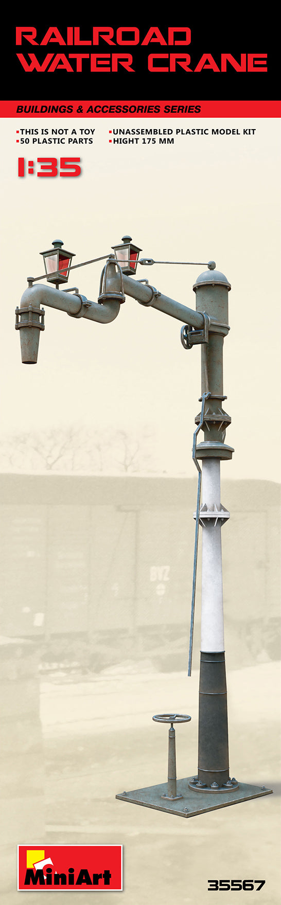 railroad water crane model