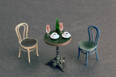 Cafe Furniture (tables and chairs) & Crockery