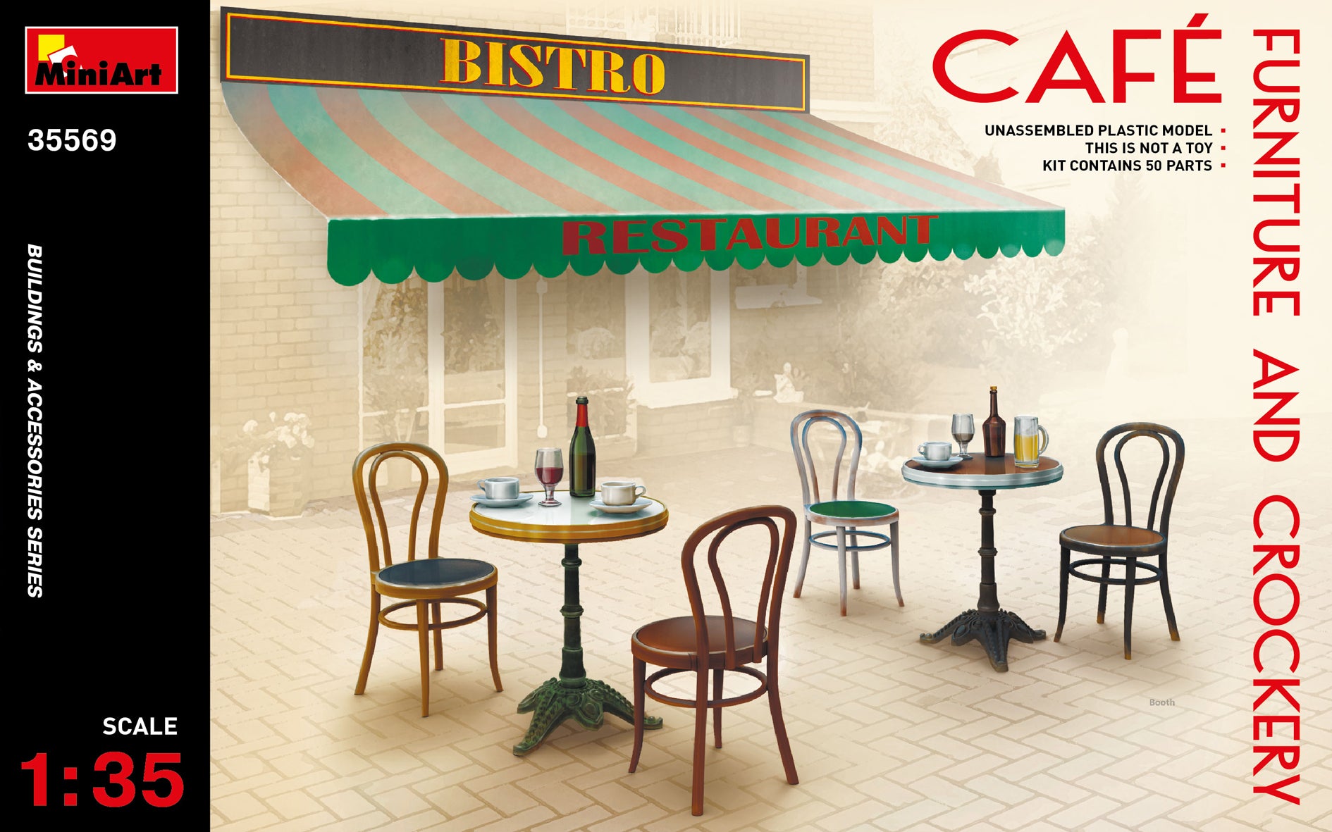 Miniart 1:35 - Cafe Furniture and Crockery