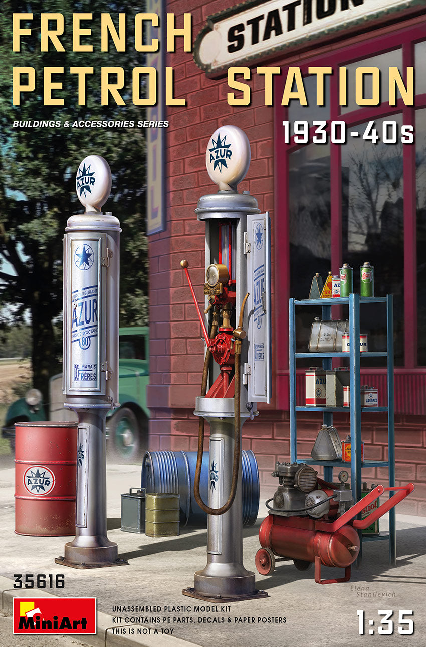 Miniart 1:35 - French Petrol Station 1930-10940's