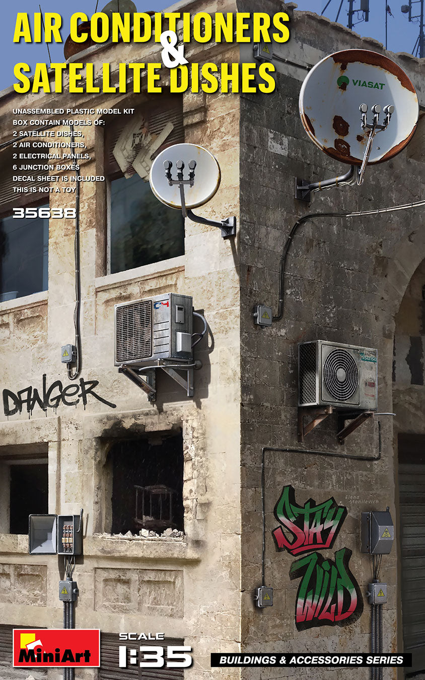 Miniart 1:35 - Air Conditioners & Satellite Dish