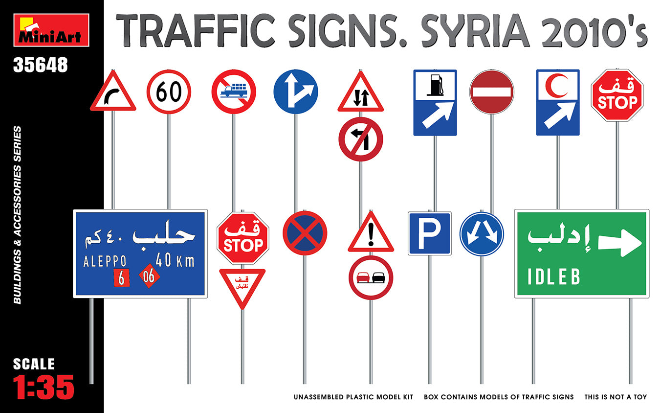 Miniart 1:35 - Traffic Signs Syria 2010's
