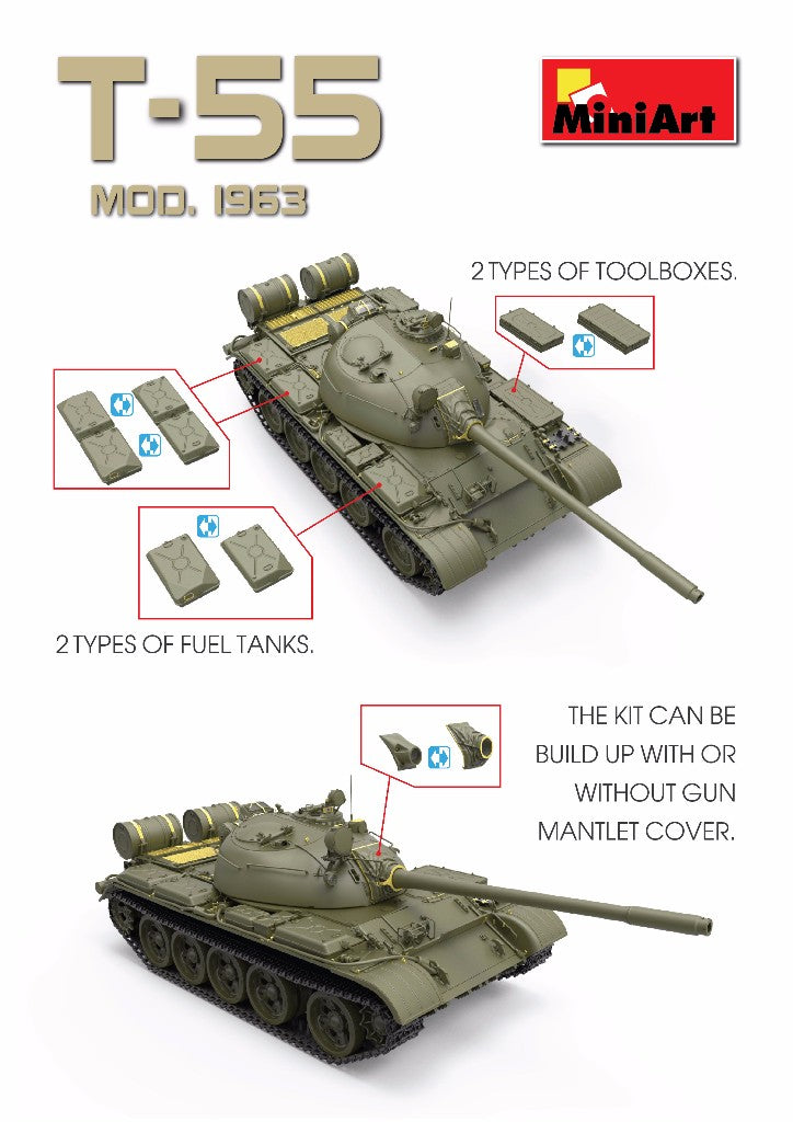 Soviet T-55 Mod. 1963 with interior