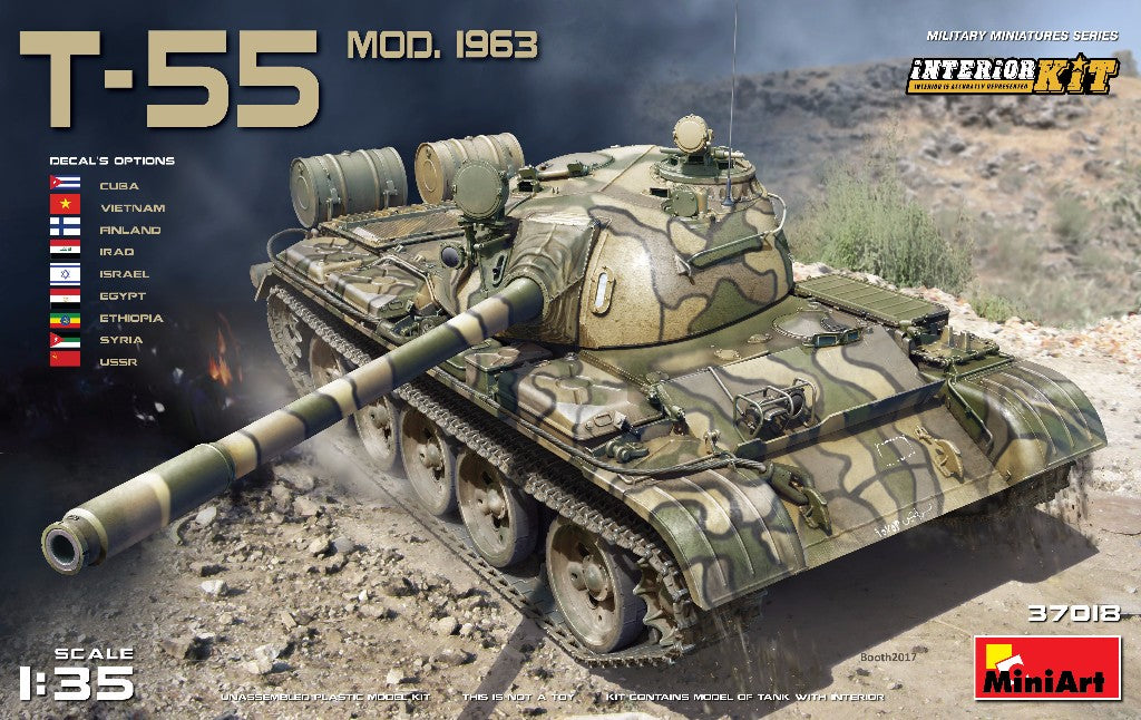 Soviet T-55 Mod. 1963 with interior