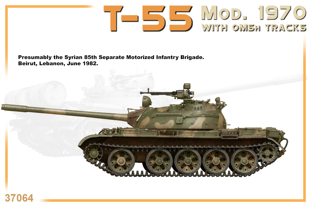 Soviet T-55 Mod. 1970 WITH OMSh TRACKS