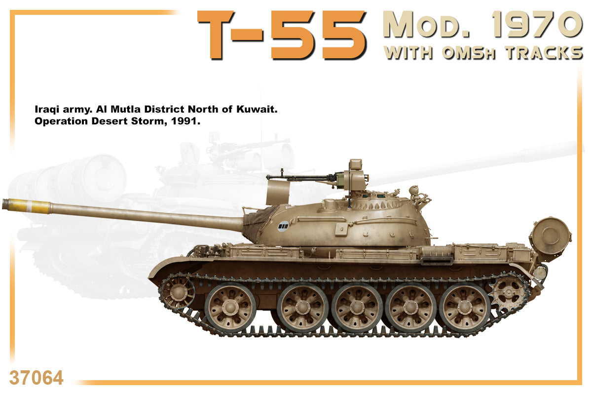 Soviet T-55 Mod. 1970 WITH OMSh TRACKS