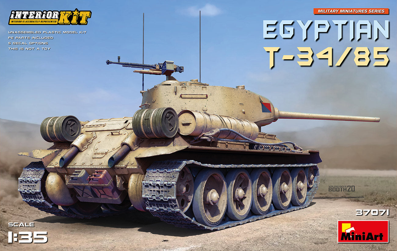 MiniArt EGYPTIAN T-34/85. with - MT37071 - Military Vehicle Kits