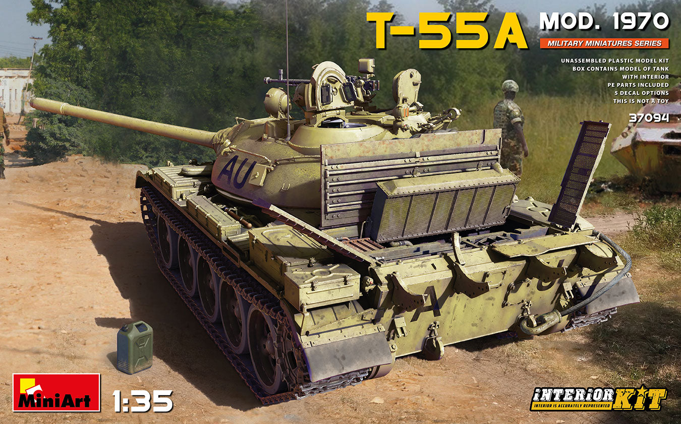 MiniArt Soviet T-55A MOD. 1970 - MT37094 - Military Vehicle Kits
