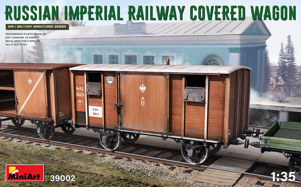 Miniart WWI 1:35 - Russian Imperial Railway Covered Wagon