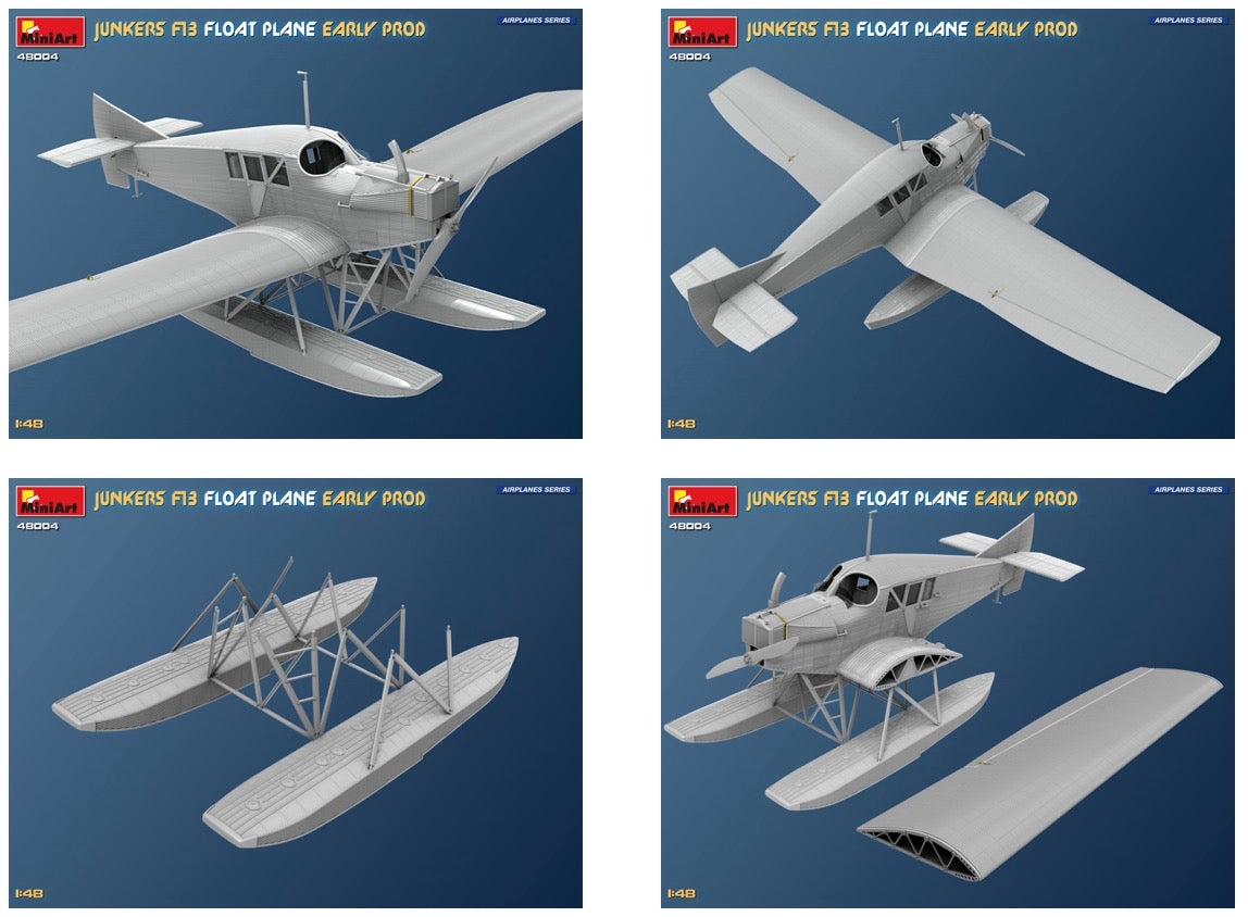 Junkers F13 Float Plane. Early Production
