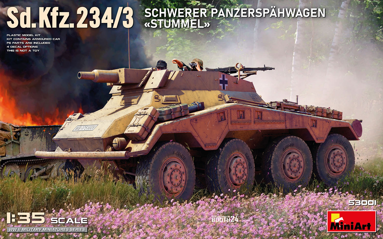 Miniart 1:35 - Sd.Kfz.234/3 Sc hwerer Panzerspahwagen Stummel