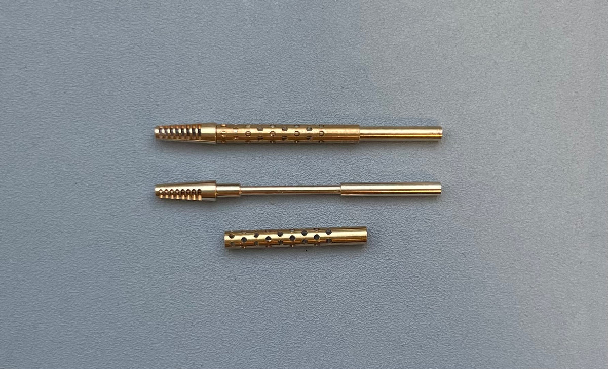 Browning cal .50 barrel special end, 2 barrels (4 parts)