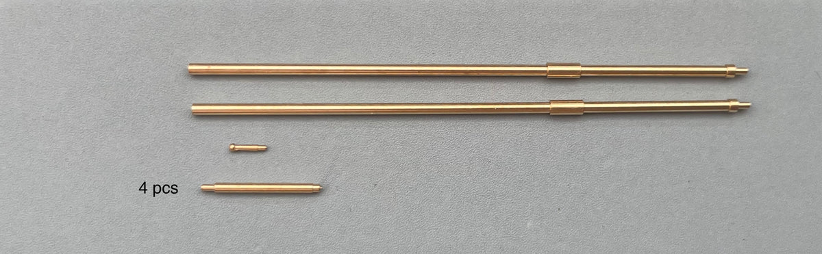Curtiss P-40B Tomahawk Warhawk gun and cannon barrels – 7 brass parts – Tomahawk Mk. IIA (designed to be used with Trumpeter kits)
