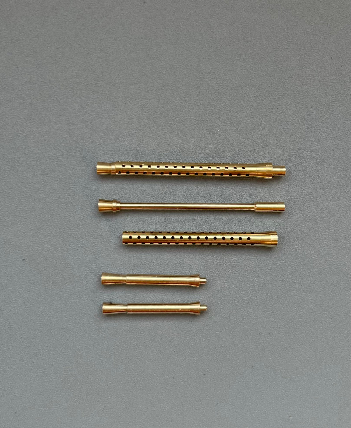 Barrels for Messerschmitt Bf-109E-4 / Tropical – 6 brass parts (designed to be used with Eduard kits)