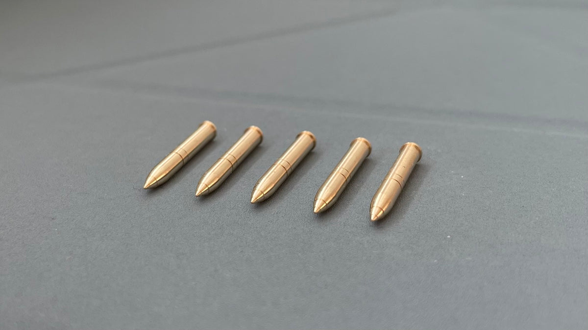 75 mm ammo for B-25H Gun Ship – 5 brass parts