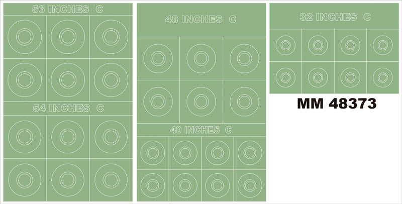 RAF ROUNDELS TYPE C insignia and markings masks (designed to be used with kits)