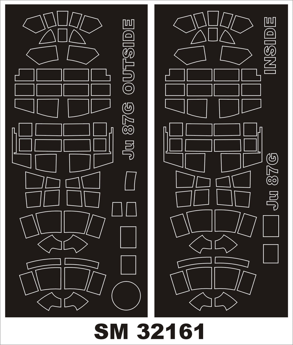 Junkers Ju-87G-2 'Stuka' (designed to be used with Trumpeter kits) (outside and inside canopy masks)