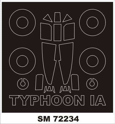 Hawker Typhoon Mk.Ia (outside only canopy masks) (designed to be used with Brengun kits)