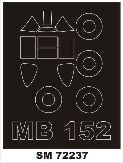 Marcel-Bloch MB.152 (outside only canopy masks) (designed to be used with RS Models kits)