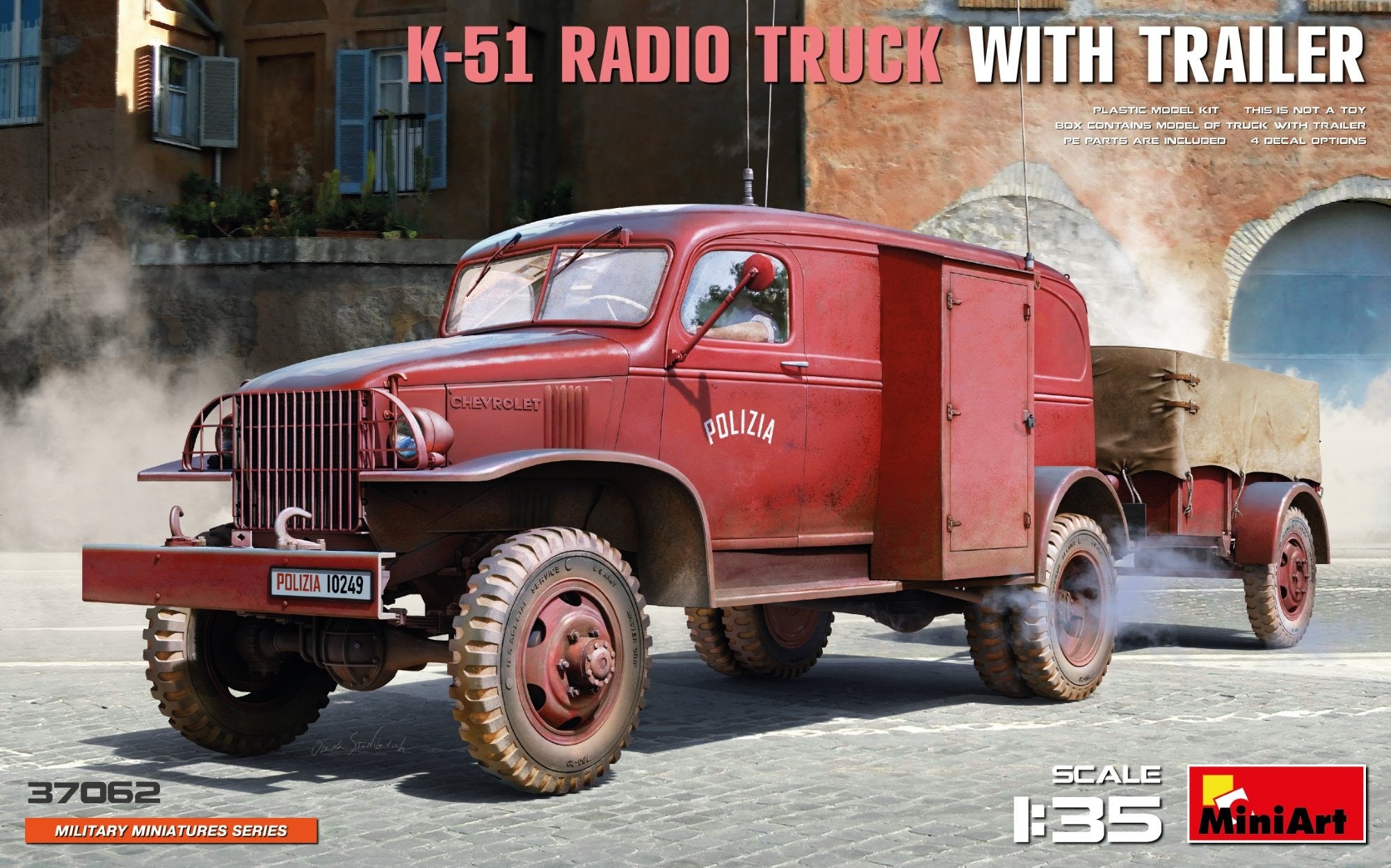 Miniart 1/35 K-51 Radio Truck W/ Trailer 37062