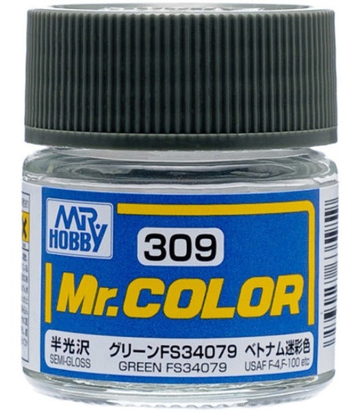 Mr Hobby Aqueous Hobby Color 10ml H-309 Green FS34079 (US)