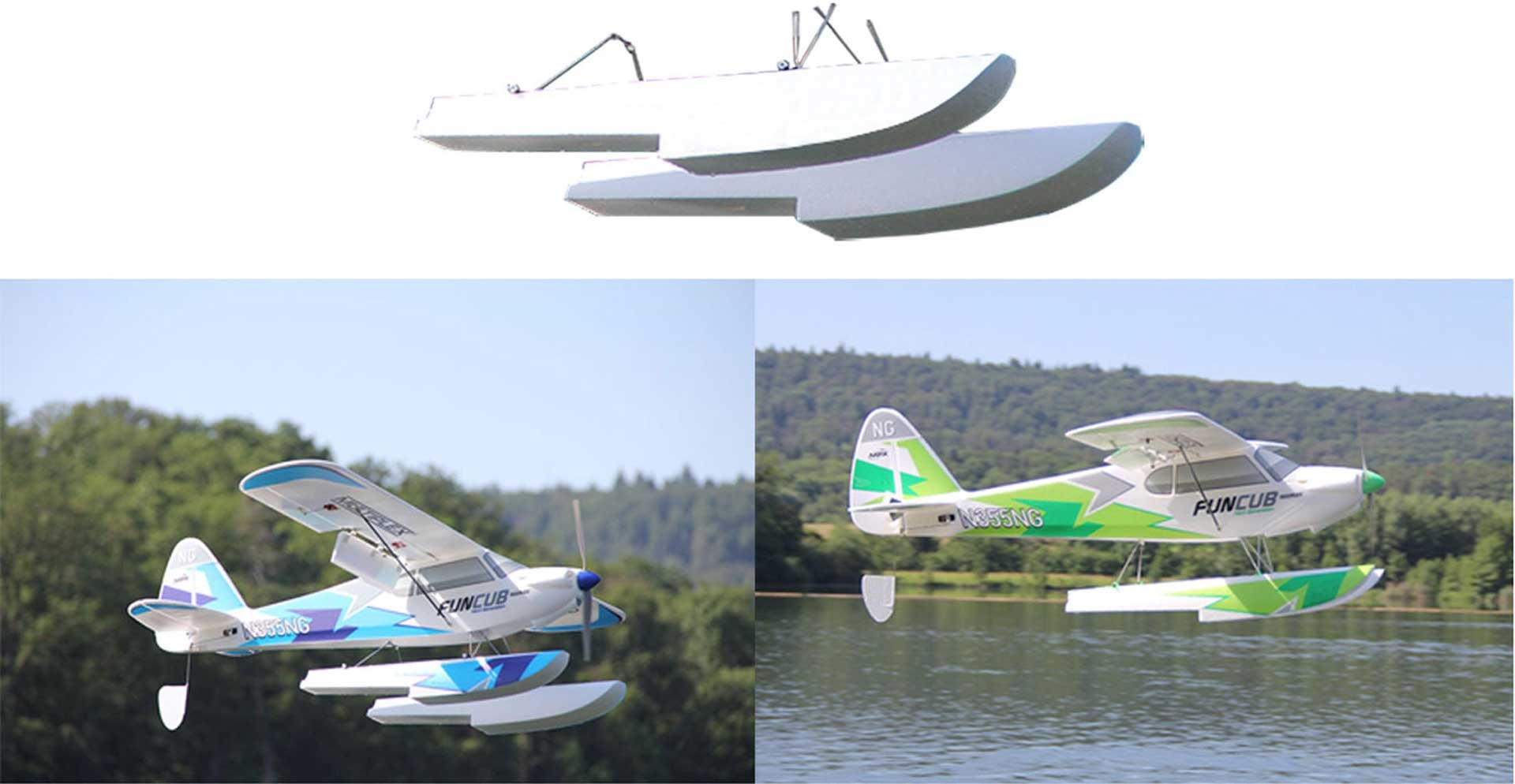 Multiplex FunCub NG Floats, Green/Blue MPX1-01539