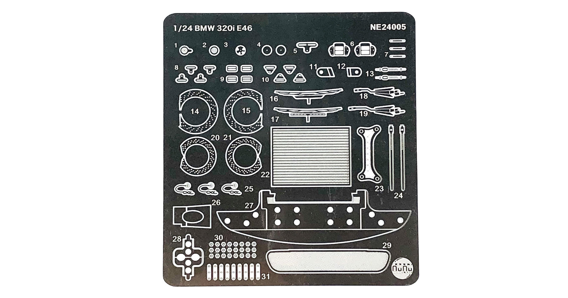 Nunu Etching Detail Parts: Bmw 320I E46 Dtcc NU24005E