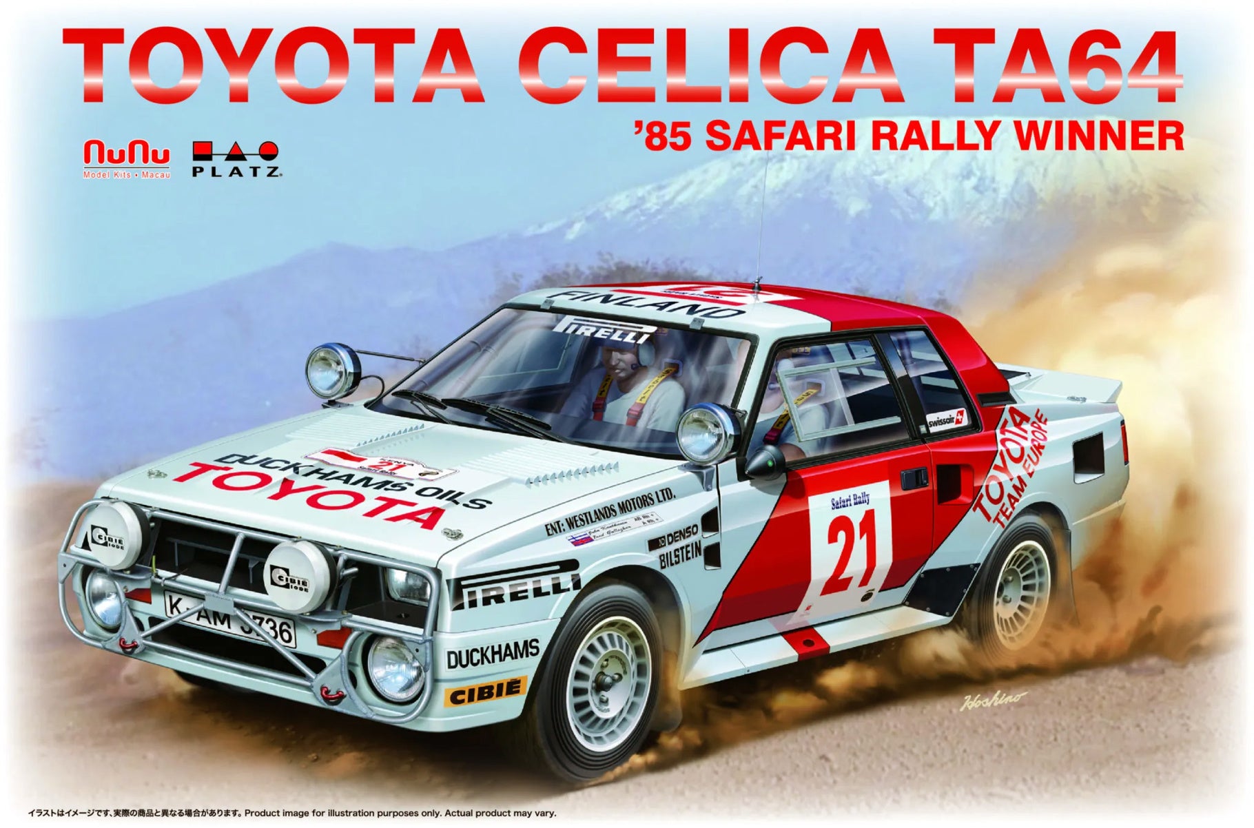 Nunu 1/24 Toyota Celica Ta64 1985 Safari Rally Winner Nu24038