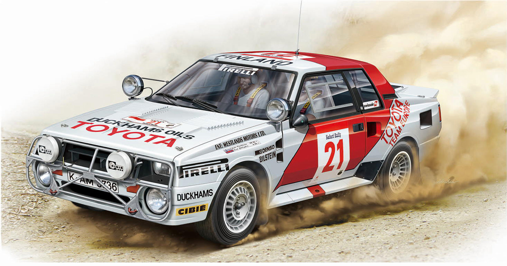 Nunu 1/24 Toyota Celica Ta64 1985 Safari Rally Winner Nu24038