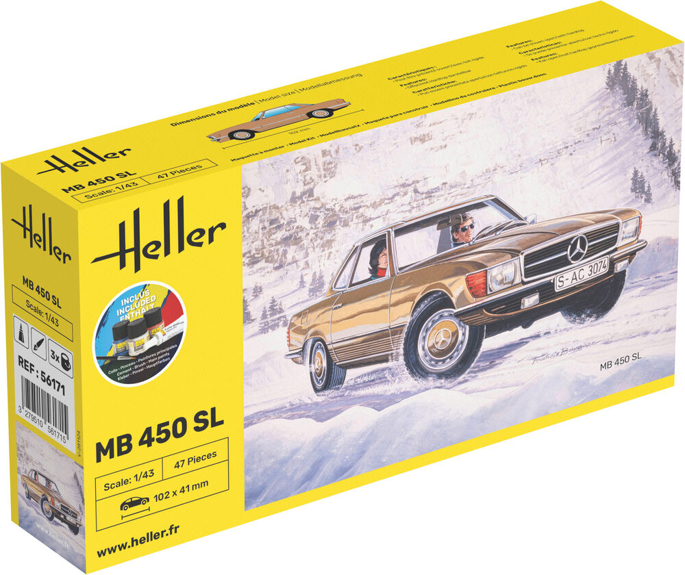 Heller 1:43 Gift Set - MB 450 SL