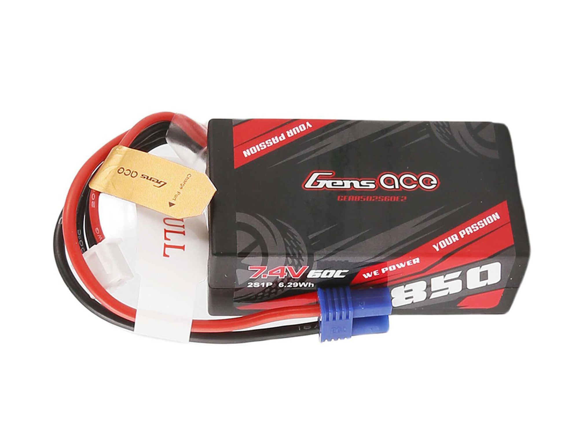 Li-Po Car 2S 7.4V 850mAh 60C with EC2