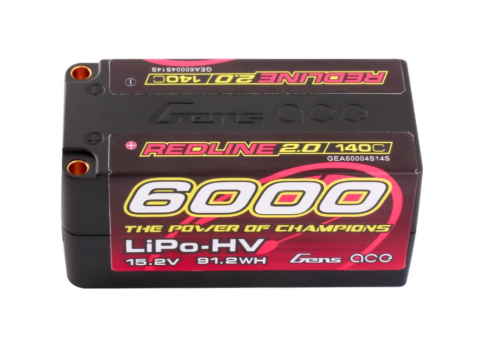 Li-Po HV Car Hard Case 4S1P 15.2V 6000mAh 140C RL2 with 5mm