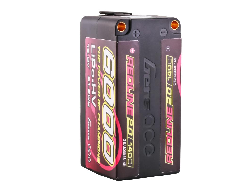 Li-Po HV Car Hard Case 4S1P 15.2V 6000mAh 140C RL2 with 5mm