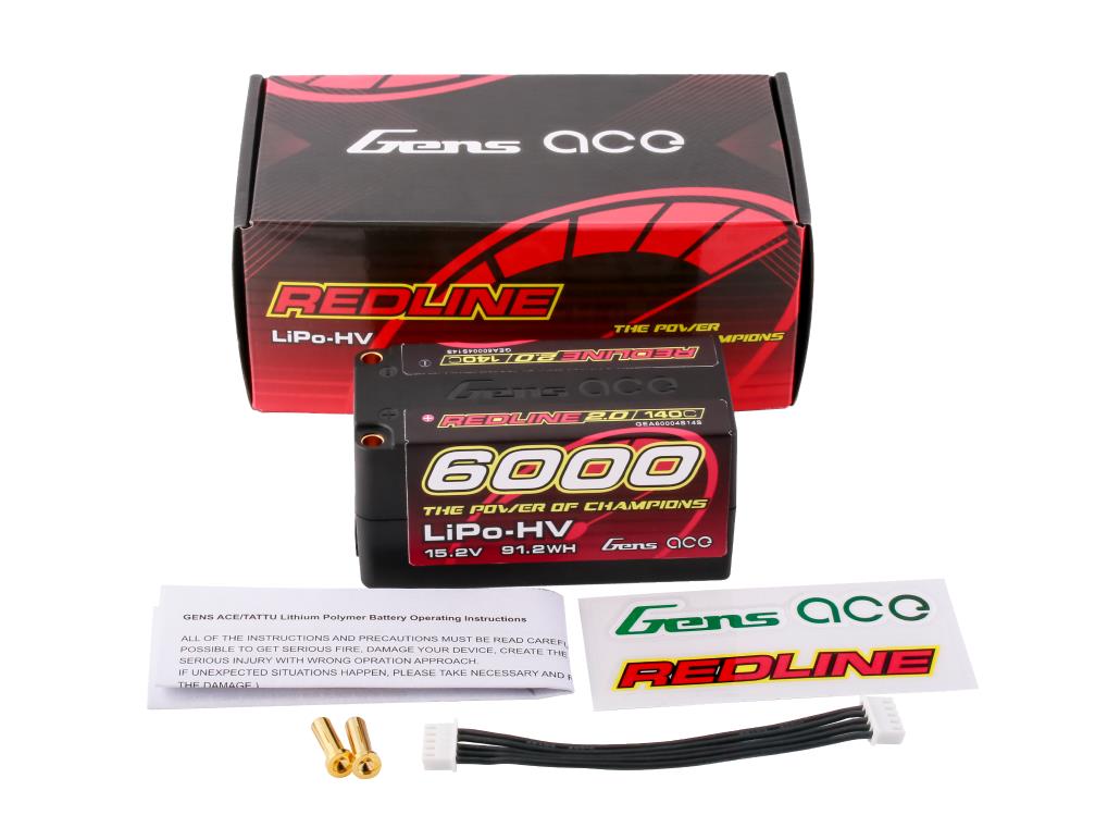 Li-Po HV Car Hard Case 4S1P 15.2V 6000mAh 140C RL2 with 5mm