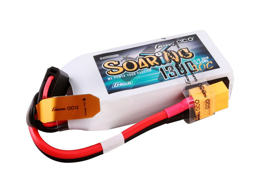 Li-Po G-Tech 3S 11.1V 1300mAh 30C Soaring with XT60