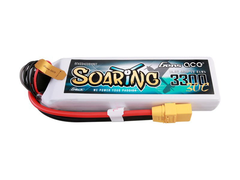 Li-Po G-Tech 4S 14.8V 3300mAh 30C Soaring with XT90