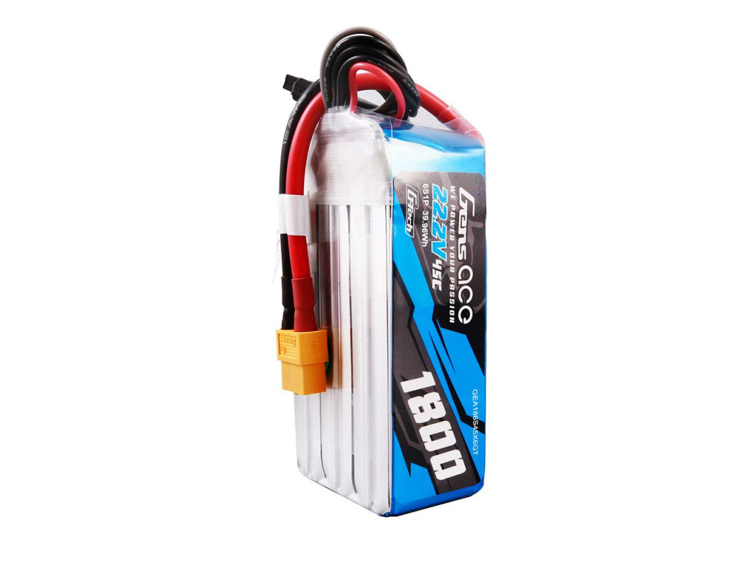 Li-Po G-Tech 6S 22.2V 1800mAh 45C with XT60