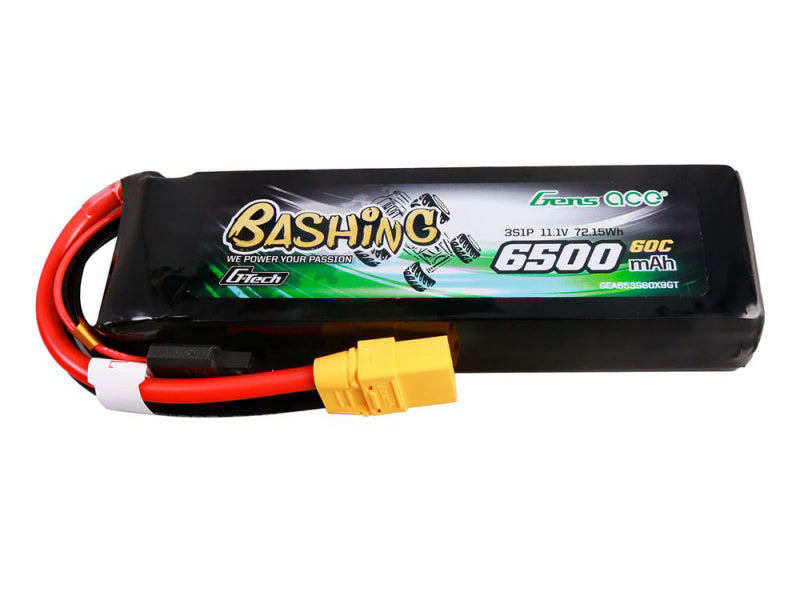 Li-Po Car G-Tech 3S 11.1V 6500mAh 60C Bashing with XT90