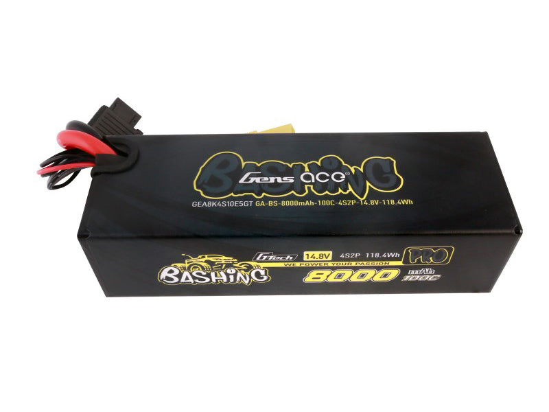 Li-Po Car G-Tech 4S2P 14.8V 8000mAh 100C Bashing with EC5