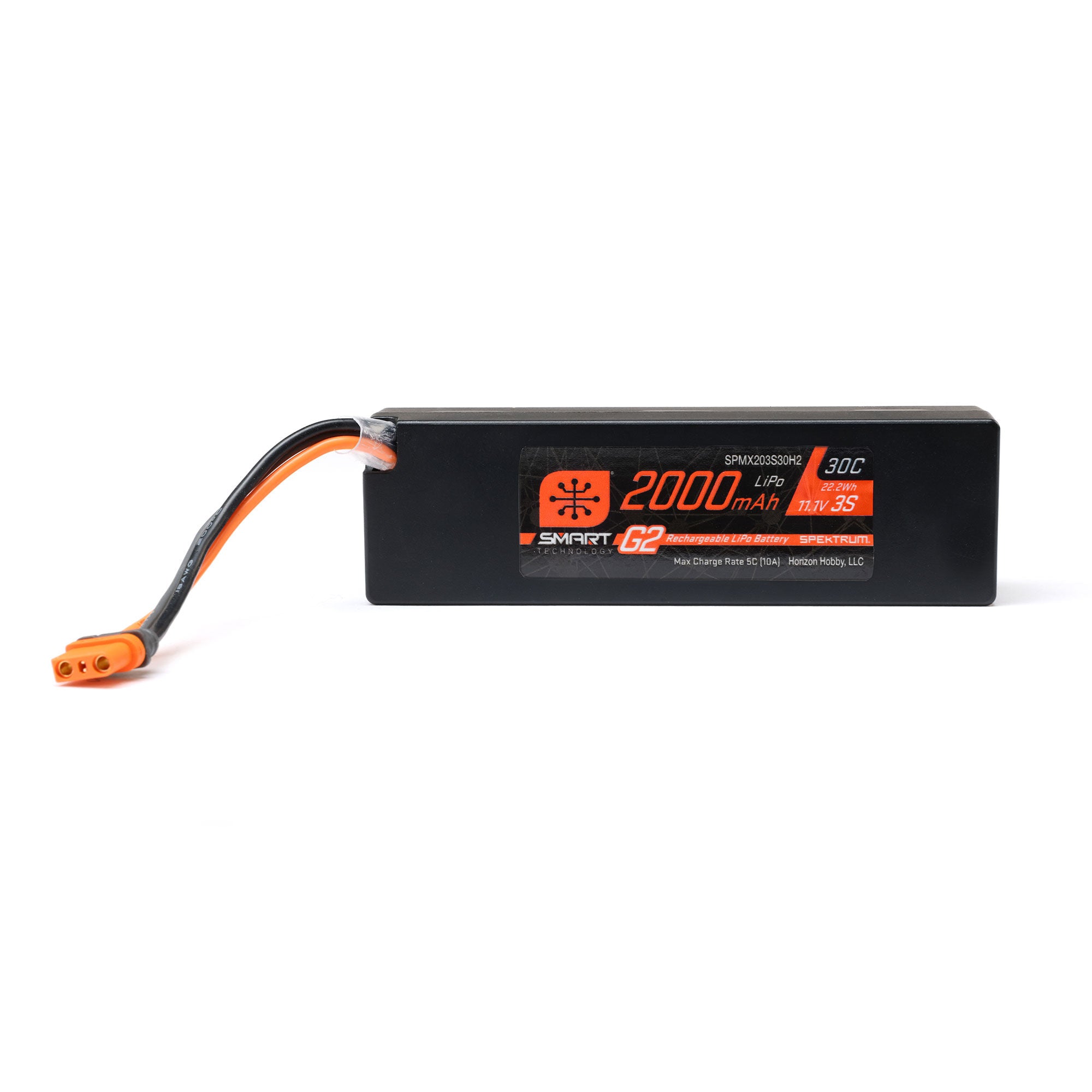 Spektrum 11.1V 2000mAh 3S 30C Smart G2 LiPo Battery: IC2O-SPMX203S30H2 NEW