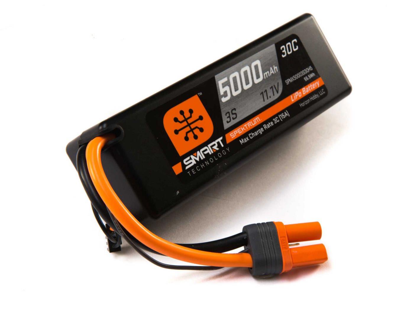5000mah 3S 11.1V Smart LiPo 30C; Hardcase, IC5