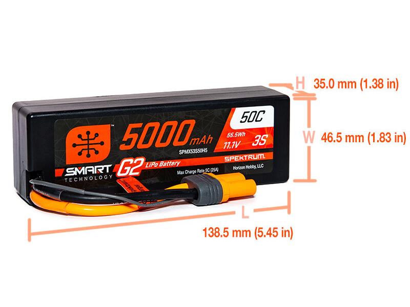 5000mAh 3S 11.1V SMART G2 50C IC5