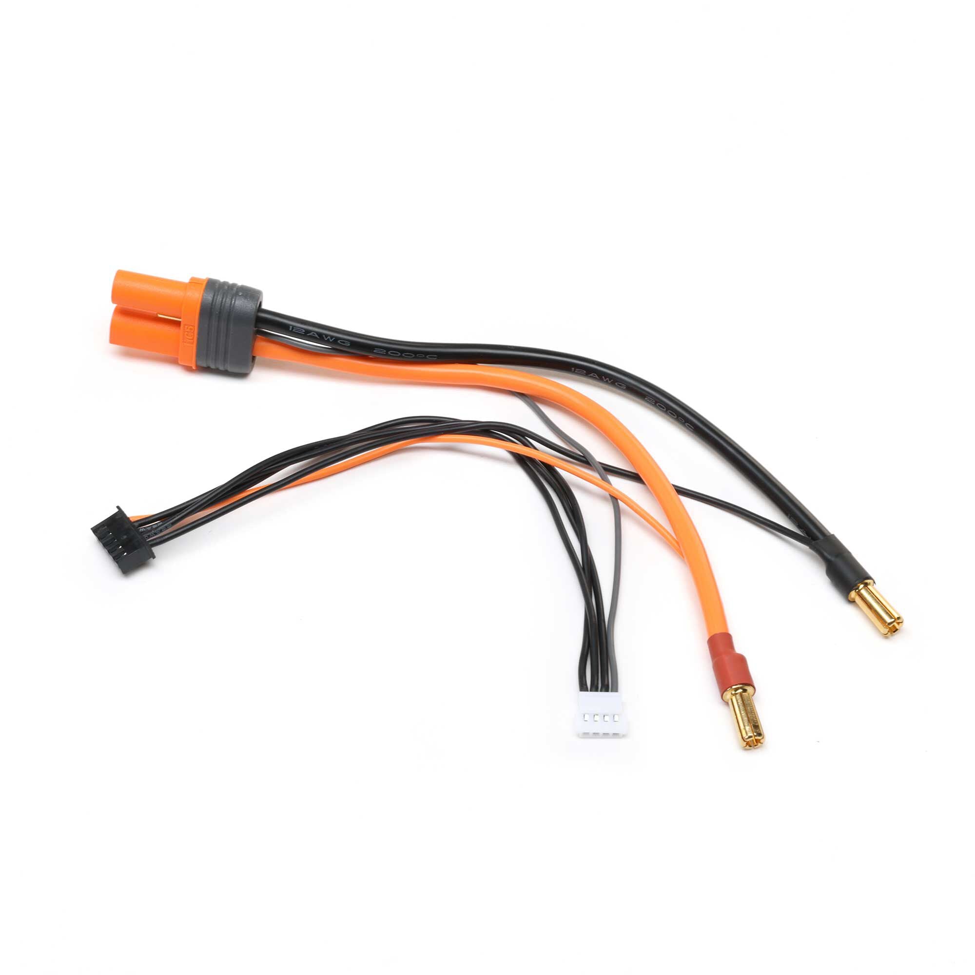 Adapter: IC5 Battery / 5mm Male Bullets with 6" wire: 2S/4S