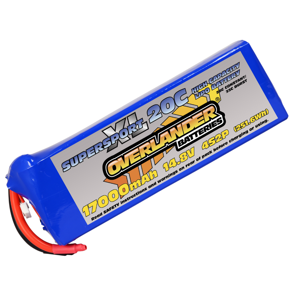 17000mAh 14.8V 4S2P 20C Supersport XL LiPo Battery