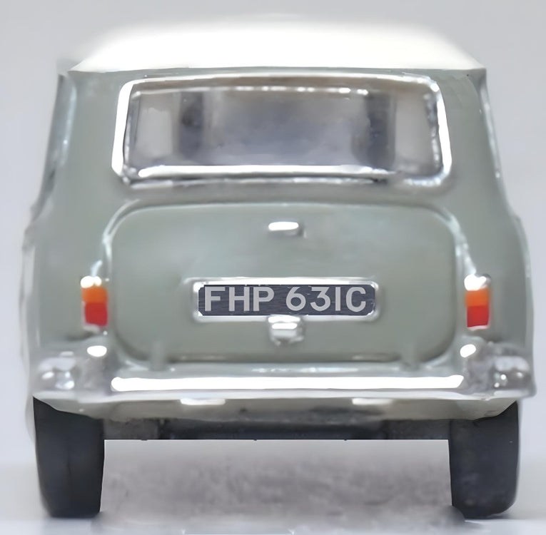 Oxford Diecast N Gauge Classic Mini Tweed Grey/Old Engish White Nmn009